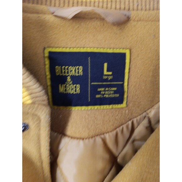 Bleecker & Mercer Jacket Men’s Medium Black Embroidered Varsity Streetwear - Picture 6 of 9